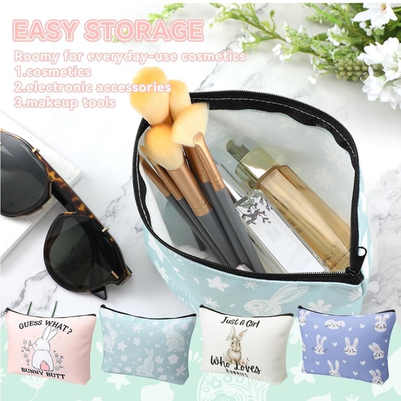 🐰 Bunny Canvas Pouch - Picture 4 of 4